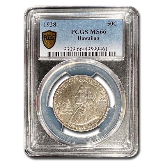 1928 Hawaiian Half Dollar Commem MS-66 PCGS 1928 Hawaiian Half Dollar Commem MS-66 PCGS